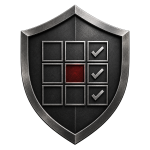 Shield icon with a checklist grid, representing Safety, Risk and Assurance